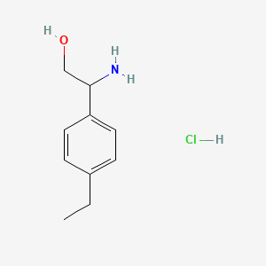 molecular formula C10H16ClNO B2674131 2-Amino-2-(4-ethylphenyl)ethan-1-ol hydrochloride CAS No. 1094697-87-6; 1423029-08-6