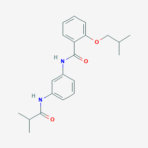 molecular formula C21H26N2O3 B267414 2-isobutoxy-N-[3-(isobutyrylamino)phenyl]benzamide 