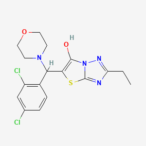5-((2,4-Dichlorophenyl)(morpholino)methyl)-2-ethylthiazolo[3,2-b][1,2,4]triazol-6-ol