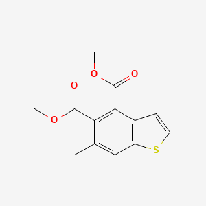 molecular formula C13H12O4S B2674182 Dimethyl 6-methyl-1-benzothiophene-4,5-dicarboxylate CAS No. 2490403-97-7