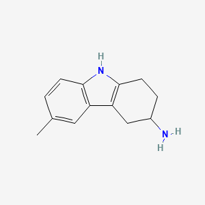 molecular formula C13H16N2 B2674189 6-甲基-2,3,4,9-四氢-1H-咔唑-3-胺 CAS No. 147008-91-1