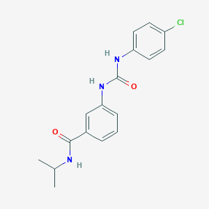 molecular formula C17H18ClN3O2 B267422 3-{[(4-chloroanilino)carbonyl]amino}-N-isopropylbenzamide 