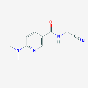 molecular formula C10H12N4O B2674222 N-(氰甲基)-6-(二甲基氨基)吡啄啄-3-甲酰胺 CAS No. 1436186-47-8