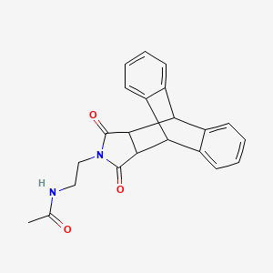 molecular formula C22H20N2O3 B2674256 N-(2-((9s,10s)-12,14-dioxo-11,12,14,15-tetrahydro-9H-9,10-[3,4]epipyrroloanthracen-13(10H)-yl)ethyl)acetamide CAS No. 824945-87-1