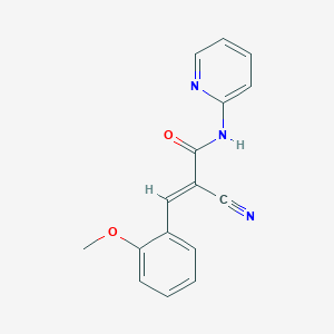 (2E)-2-cyano-3-(2-methoxyphenyl)-N-(pyridin-2-yl)prop-2-enamide