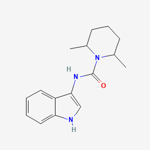 molecular formula C16H21N3O B2674274 N-(1H-吲哚-3-基)-2,6-二甲基哌嗪-1-羧酰胺 CAS No. 941968-38-3