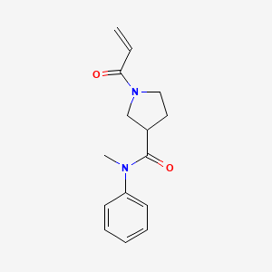 N-Methyl-N-phenyl-1-prop-2-enoylpyrrolidine-3-carboxamide