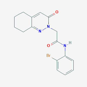 molecular formula C16H16BrN3O2 B2674303 N-(2-溴苯基)-2-(3-氧代-5,6,7,8-四氢肉桂嘧啶-2(3H)-基)乙酰胺 CAS No. 933238-10-9