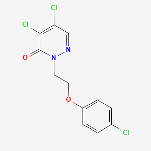 4,5-dichloro-2-[2-(4-chlorophenoxy)ethyl]pyridazin-3(2H)-one