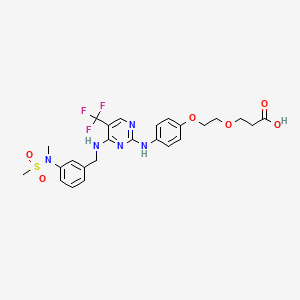 molecular formula C25H28F3N5O6S B2674318 FAK ligand-Linker Conjugate 1 CAS No. 2307461-45-4