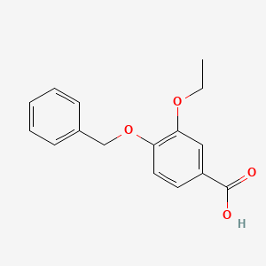 molecular formula C16H16O4 B2674319 4-(苄氧基)-3-乙氧基苯甲酸 CAS No. 52009-57-1