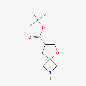 molecular formula C11H19NO3 B2674322 Tert-butyl 5-oxa-2-azaspiro[3.4]octane-7-carboxylate CAS No. 2248364-40-9