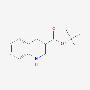 molecular formula C14H19NO2 B2674328 Tert-butyl 1,2,3,4-tetrahydroquinoline-3-carboxylate CAS No. 177202-65-2