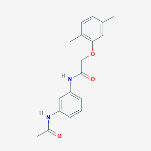 molecular formula C18H20N2O3 B267433 N-[3-(acetylamino)phenyl]-2-(2,5-dimethylphenoxy)acetamide 