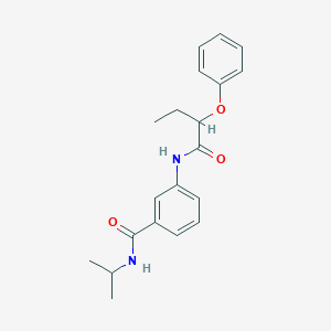 molecular formula C20H24N2O3 B267434 N-isopropyl-3-[(2-phenoxybutanoyl)amino]benzamide 