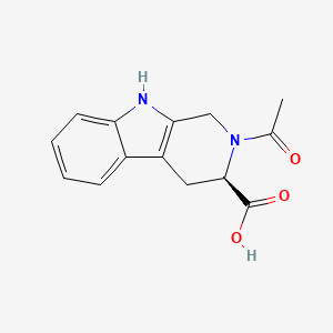 molecular formula C14H14N2O3 B2674387 (3R)-2-acetyl-2,3,4,9-tetrahydro-1H-beta-carboline-3-carboxylic acid CAS No. 1218669-19-2
