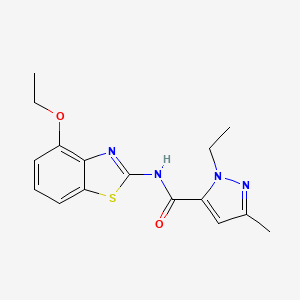 N-(4-ethoxybenzo[d]thiazol-2-yl)-1-ethyl-3-methyl-1H-pyrazole-5-carboxamide