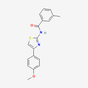 N-[4-(4-methoxyphenyl)-1,3-thiazol-2-yl]-3-methylbenzamide