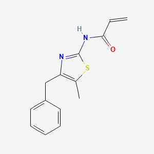 molecular formula C14H14N2OS B2674432 N-(4-Benzyl-5-methyl-1,3-thiazol-2-yl)prop-2-enamide CAS No. 2305452-26-8