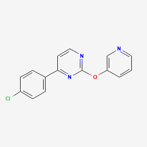 4-(4-Chlorophenyl)-2-(3-pyridinyloxy)pyrimidine