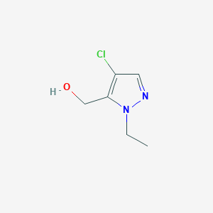 molecular formula C6H9ClN2O B2674455 (4-Chloro-1-ethylpyrazol-5-yl)methan-1-ol CAS No. 1310379-48-6