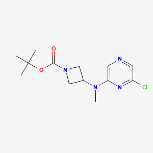 molecular formula C13H19ClN4O2 B2674458 Tert-butyl 3-[(6-chloropyrazin-2-yl)-methylamino]azetidine-1-carboxylate CAS No. 2378501-49-4