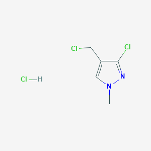 3-Chloro-4-(chloromethyl)-1-methyl-1H-pyrazole hydrochloride