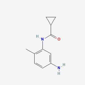 molecular formula C11H14N2O B2674465 N-(5-氨基-2-甲基苯基)环丙烷甲酰胺 CAS No. 926244-10-2