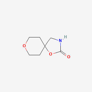 molecular formula C7H11NO3 B2674466 1,8-二氧杂-3-氮杂螺[4.5]癸烷-2-酮 CAS No. 1486990-19-5