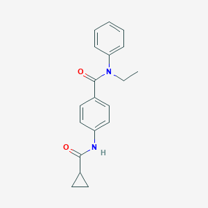 molecular formula C19H20N2O2 B267447 4-[(cyclopropylcarbonyl)amino]-N-ethyl-N-phenylbenzamide 