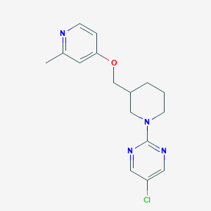 5-Chloro-2-[3-[(2-methylpyridin-4-yl)oxymethyl]piperidin-1-yl]pyrimidine