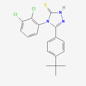 5-(4-tert-butylphenyl)-4-(2,3-dichlorophenyl)-4H-1,2,4-triazole-3-thiol