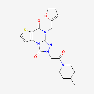 4-{4-[(acetylamino)methyl]-1H-pyrazol-1-yl}-N-(4-fluorobenzyl)benzamide