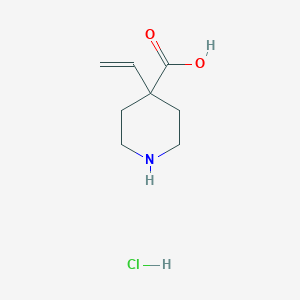 4-Ethenylpiperidine-4-carboxylic acid;hydrochloride
