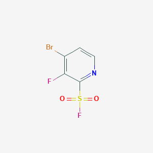 molecular formula C5H2BrF2NO2S B2674511 4-Bromo-3-fluoropyridine-2-sulfonyl fluoride CAS No. 2253641-20-0