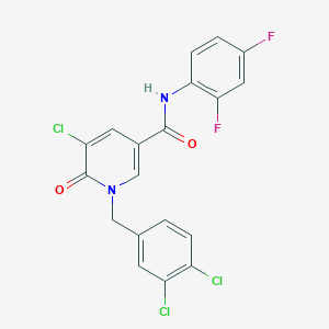 5-chloro-1-(3,4-dichlorobenzyl)-N-(2,4-difluorophenyl)-6-oxo-1,6-dihydro-3-pyridinecarboxamide
