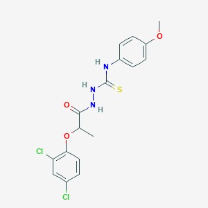 2-(2,4-Dichlorophenoxy)-N-((((4-methoxyphenyl)amino)thioxomethyl)amino)propanamide