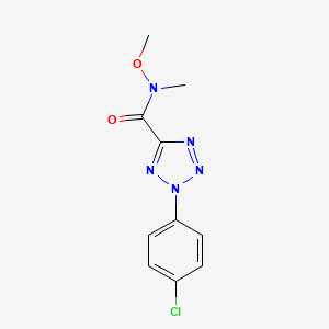 2-(4-chlorophenyl)-N-methoxy-N-methyl-2H-tetrazole-5-carboxamide