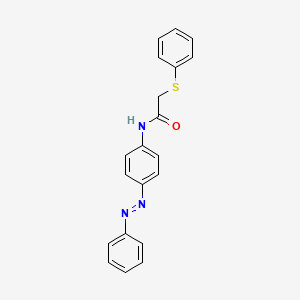 N-(4-phenyldiazenylphenyl)-2-phenylsulfanylacetamide