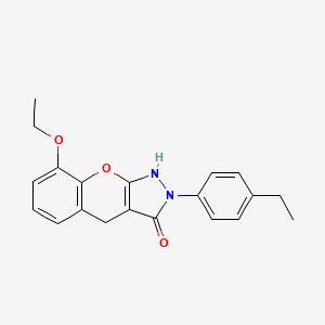 8-ethoxy-2-(4-ethylphenyl)-1,4-dihydrochromeno[2,3-c]pyrazol-3(2H)-one