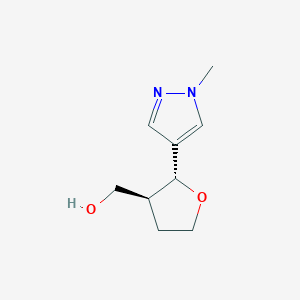 rac-[(2R,3S)-2-(1-methyl-1H-pyrazol-4-yl)oxolan-3-yl]methanol, trans