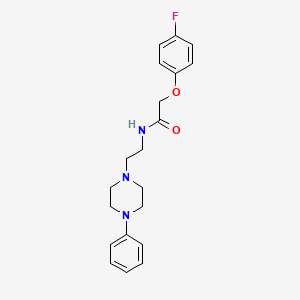 2-(4-fluorophenoxy)-N-(2-(4-phenylpiperazin-1-yl)ethyl)acetamide