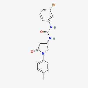 1-(3-Bromophenyl)-3-(5-oxo-1-(p-tolyl)pyrrolidin-3-yl)urea