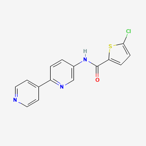 N-{[2,4'-bipyridine]-5-yl}-5-chlorothiophene-2-carboxamide