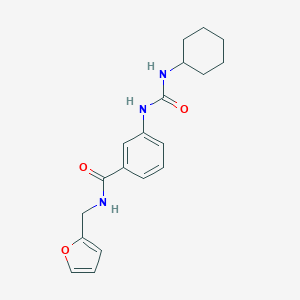 molecular formula C19H23N3O3 B267455 3-{[(cyclohexylamino)carbonyl]amino}-N-(2-furylmethyl)benzamide 