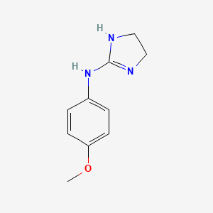 molecular formula C10H13N3O B2674551 N-(4-methoxyphenyl)imidazolidin-2-imine CAS No. 53976-95-7