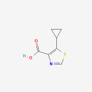 molecular formula C7H7NO2S B2674566 5-Cyclopropyl-1,3-thiazole-4-carboxylic acid CAS No. 1701968-49-1