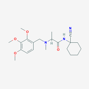 N-(1-cyanocyclohexyl)-2-{methyl[(2,3,4-trimethoxyphenyl)methyl]amino}propanamide