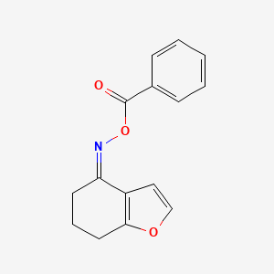 4-[(Benzoyloxy)imino]-6,7-dihydro-1-benzofuran