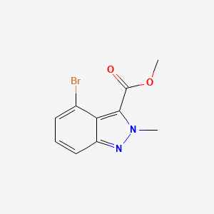 molecular formula C10H9BrN2O2 B2674575 methyl 4-bromo-2-methyl-2H-indazole-3-carboxylate CAS No. 2090253-59-9